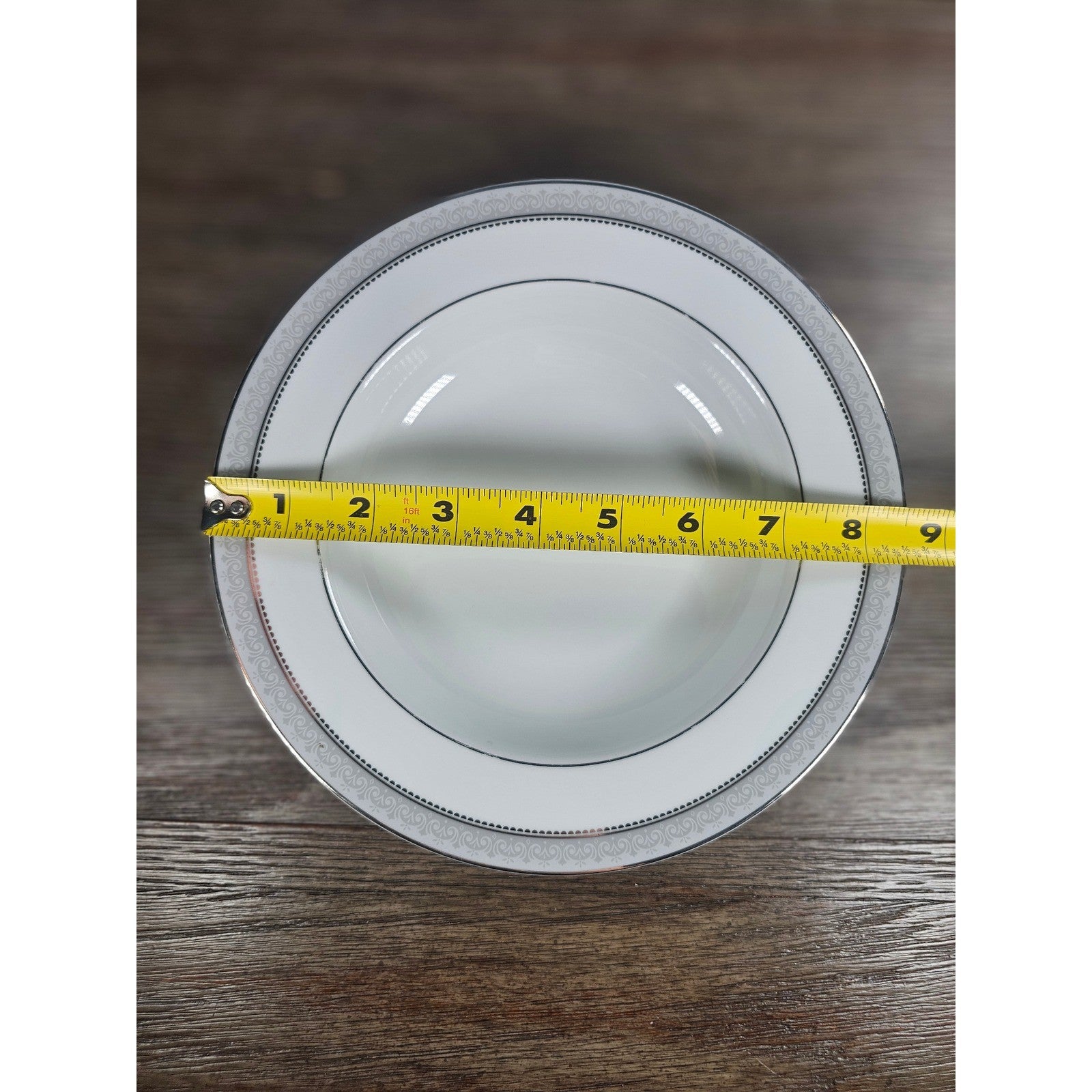 Mikasa Platinum Crown Fine China Rim Soup Bowl L3428 Vintage