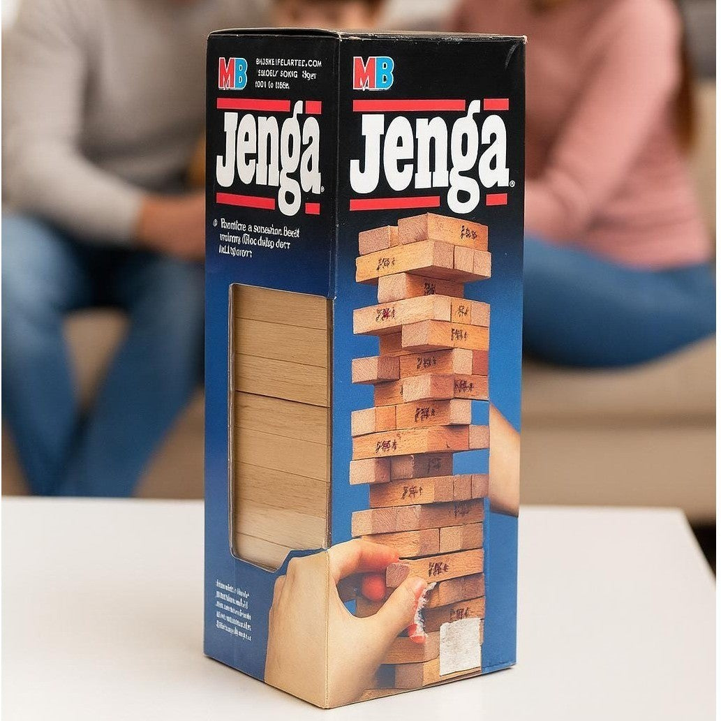 1986 Jenga Game Complete 54 Blocks Milton Bradley USA