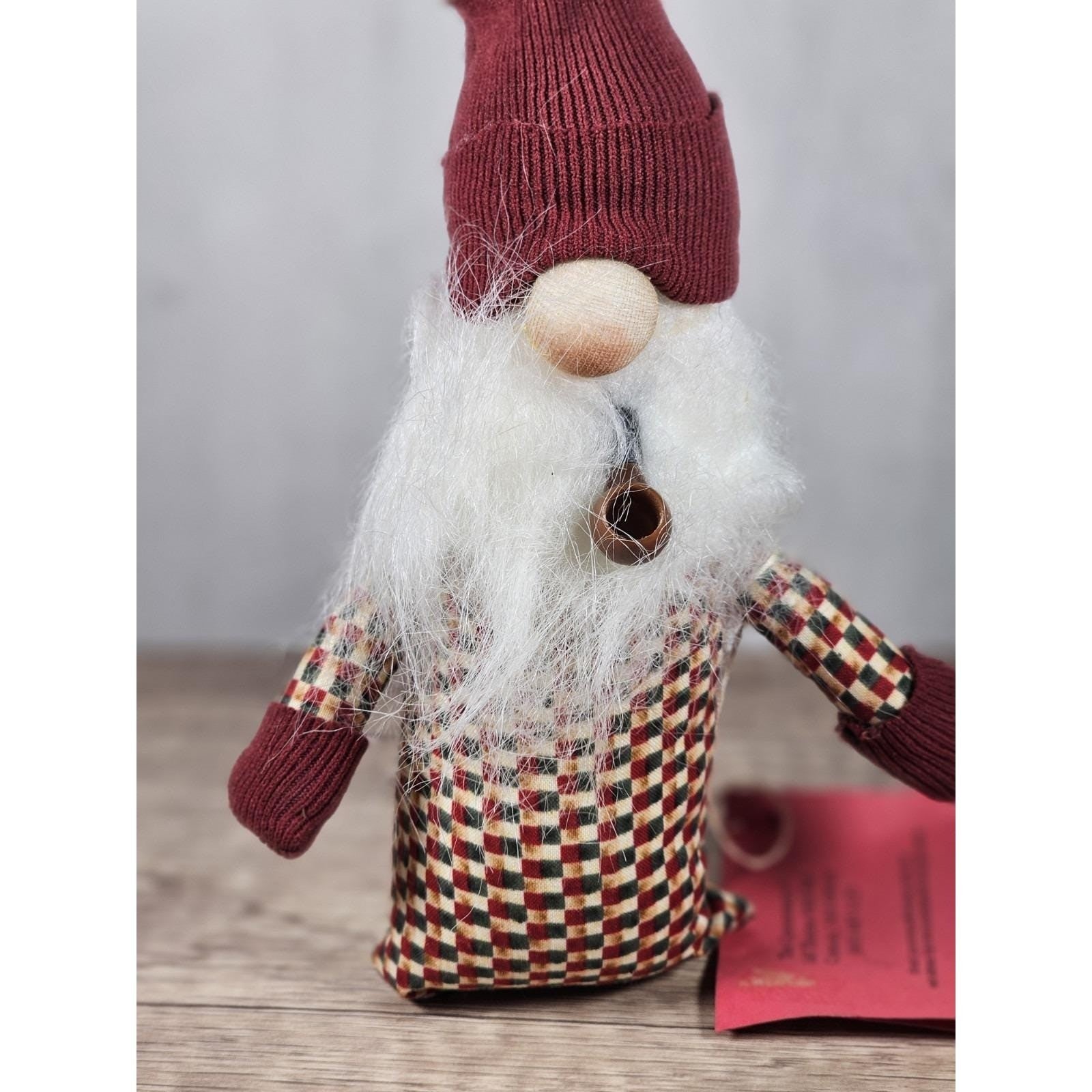 Winter Gnome Shelf Sitter Rustic Christmas Decor 8 Inch