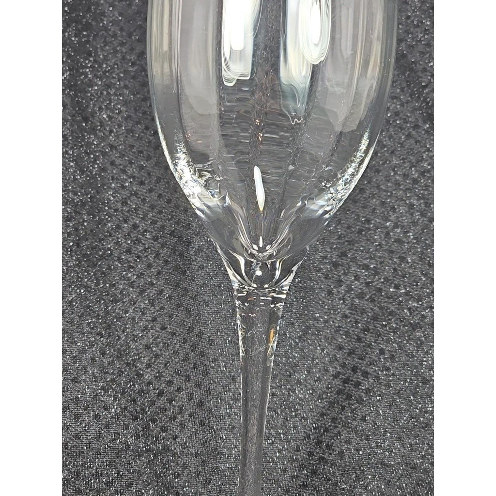 Vintage Crystal Wine Glass Clear Stemmed Barware 6.5"