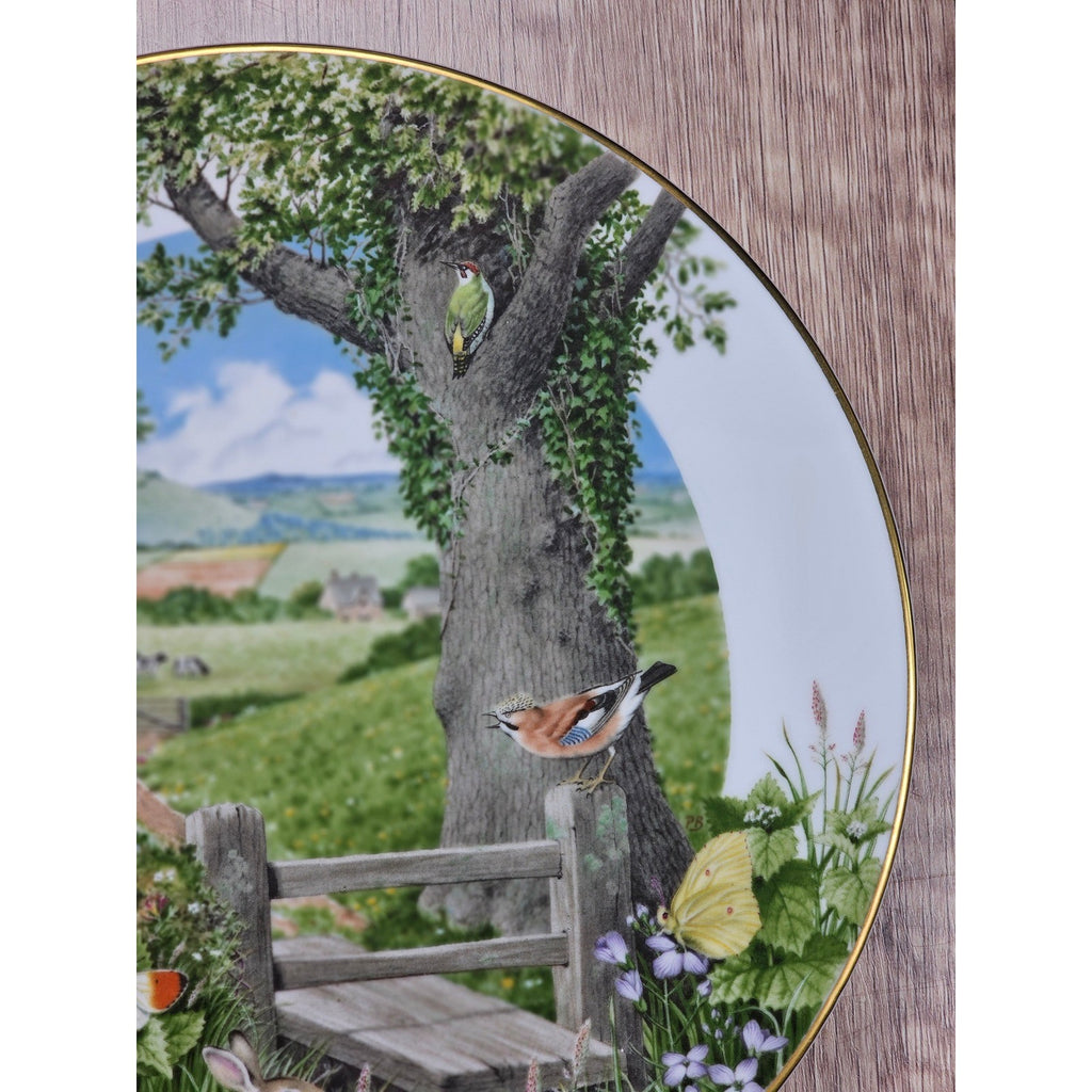 Vintage Franklin Porcelain Plate A Country Path in May Peter Barrett 9 Inch