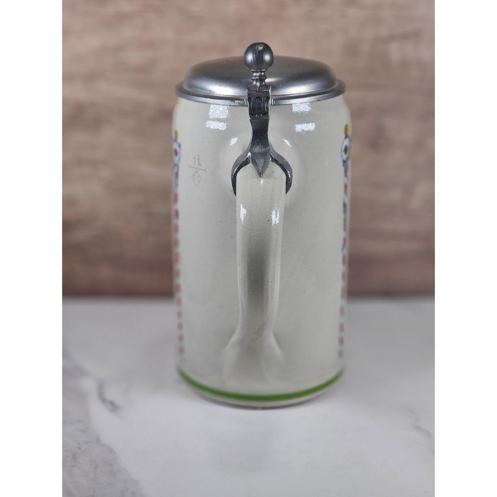 German Beer Stein Lowenbrau Oktoberfest Rastal Pewter Lid