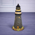 KS Collection Lighthouse Figurine Rock Texture Coastal Decor