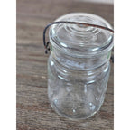 Vintage Ball Ideal Mason Jar 1 Pint Wire Bail Lid 5x3 Glass Jar