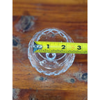 Vintage Crystal Brandy Snifter Diamond Cut Cognac Glass Stemmed