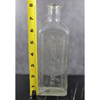 Vintage Rawleighs Embossed Medicine Bottle Clear Glass Apothecary