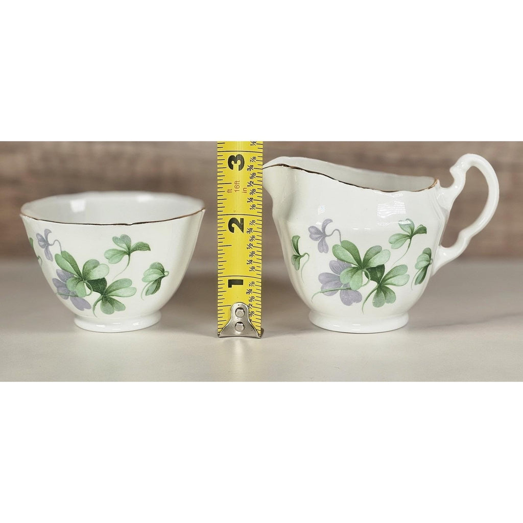 Vintage Adderley Bone China Creamer & Sugar Bowl Set England