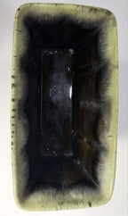 Vintage Hull USA Brown Drip Glaze Rectangular Planter F12 Mid-Century Pottery
