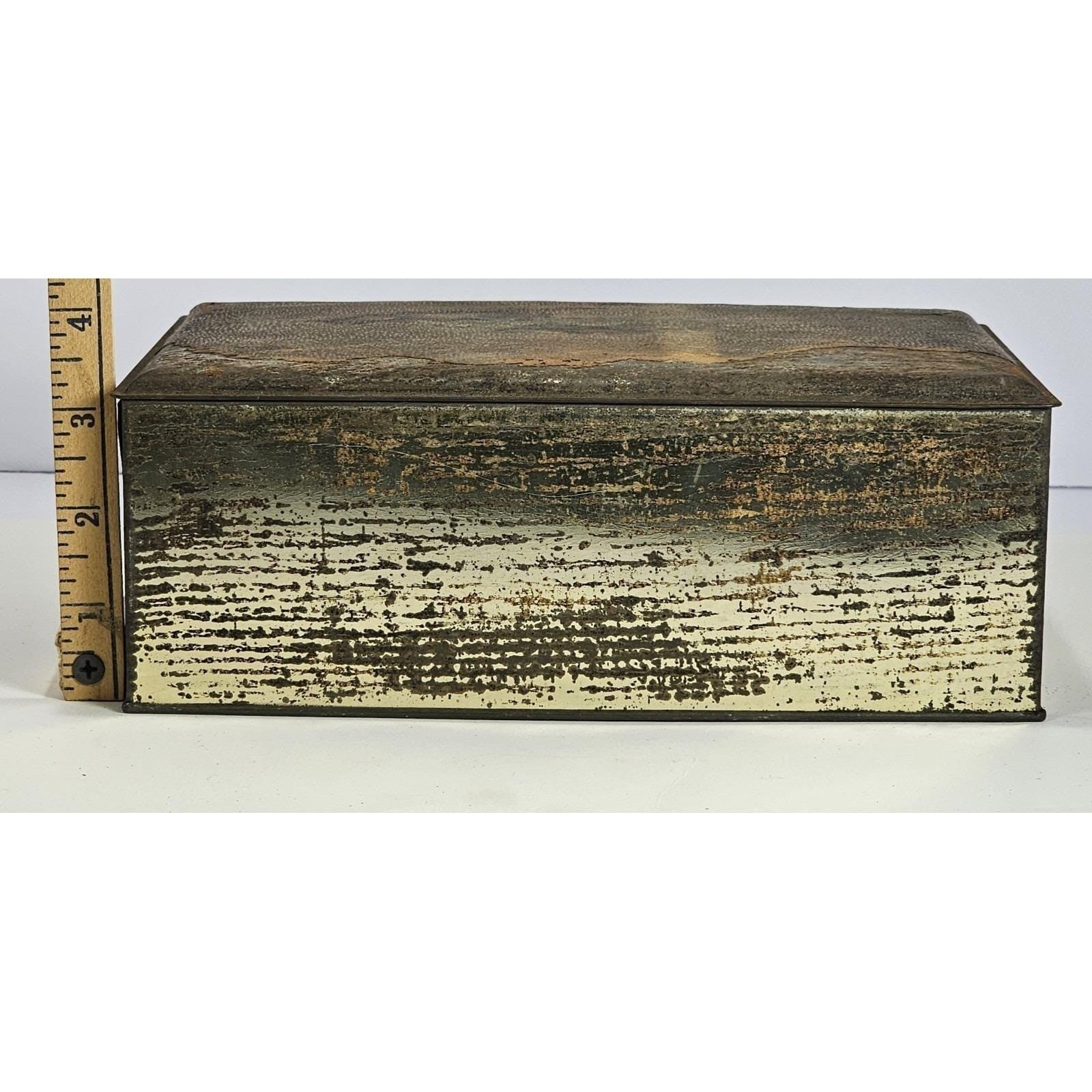 Schraffts Chocolate Tin Trinket Chest Vintage Advertising Box