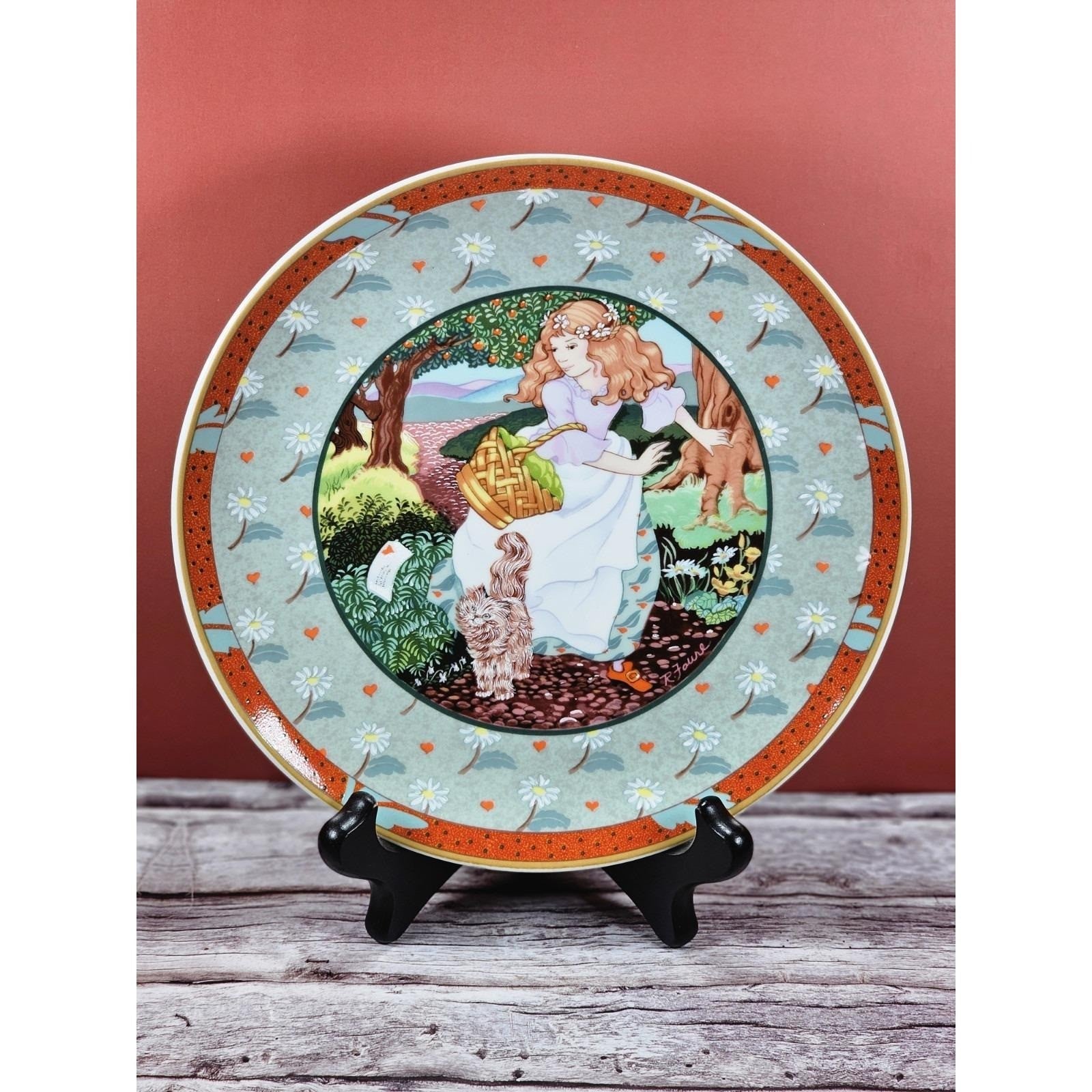 Vintage Heinrich Germany A Tisket A Tasket Plate Once Upon A Rhyme