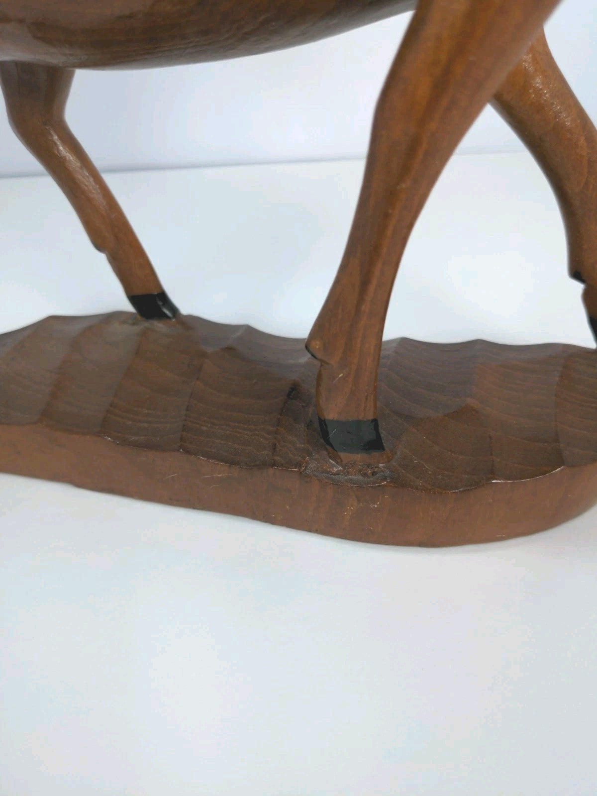 Hand Carved Wood Deer Book Ends – Rustic Wildlife Decorative Accents