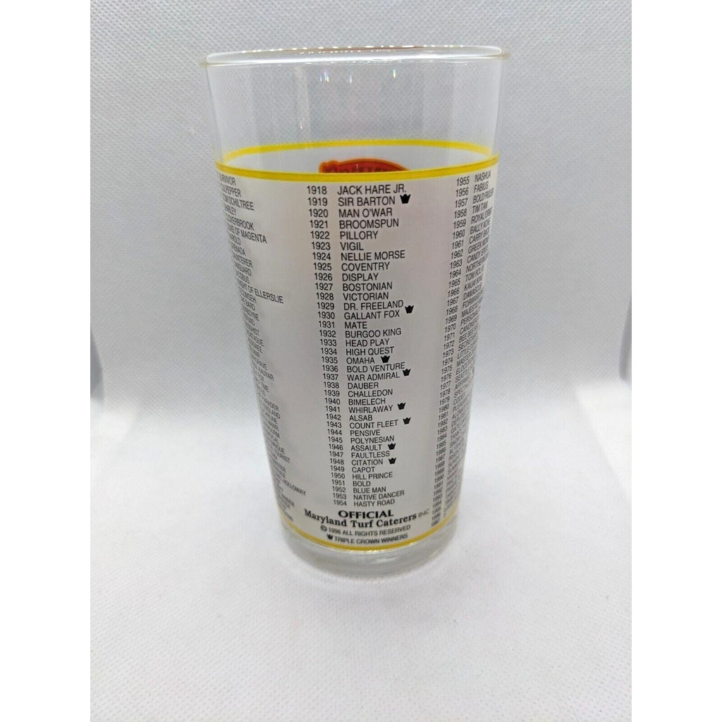 Preakness Stakes Glass 122nd Running 1997 Libbey