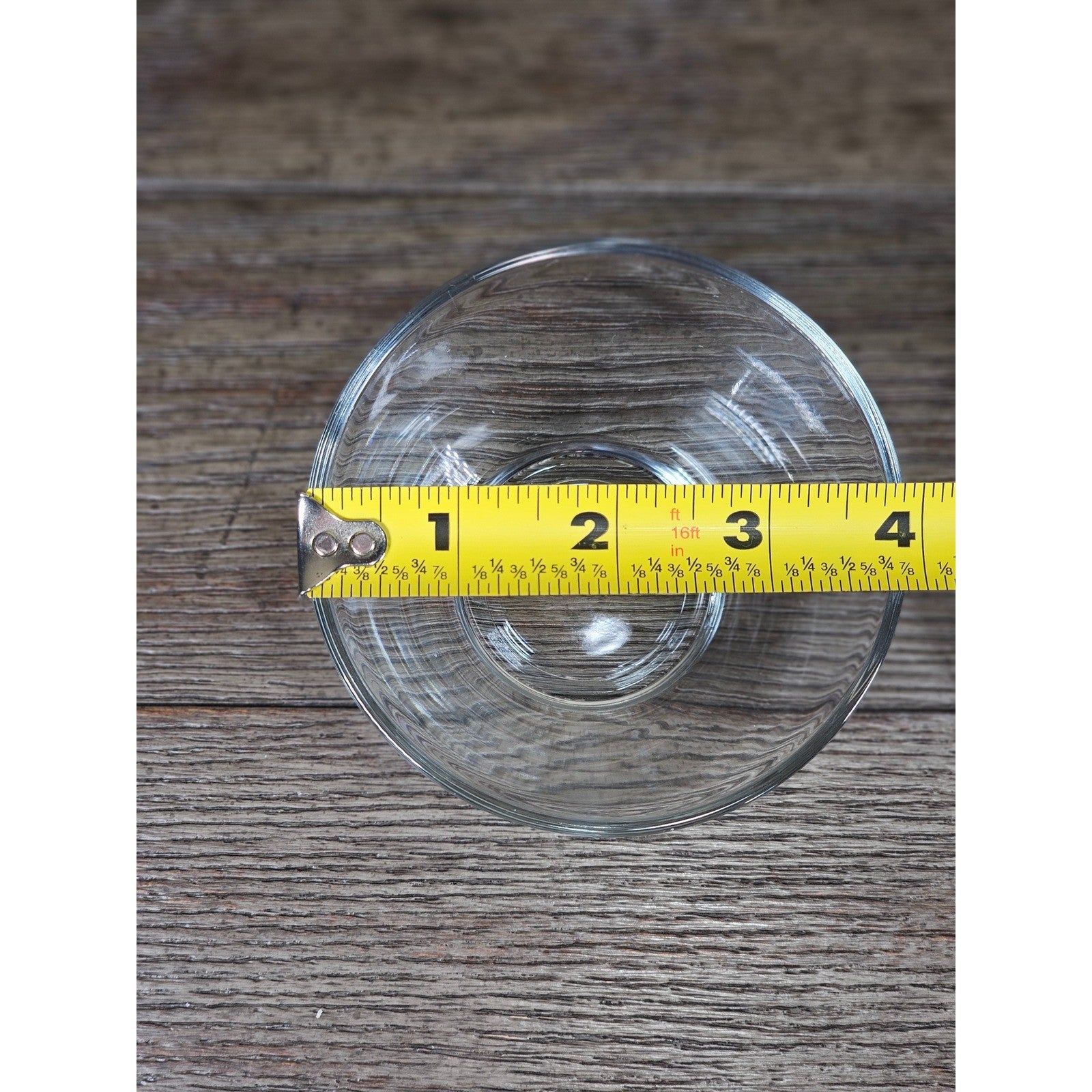 Set of 2 Clear Glass Dessert Bowls | Small Vintage Style Serving Cups 3x4