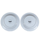 CorningWare French White Ribbed Plates Set of 2 8.25 Inch Salad Plates