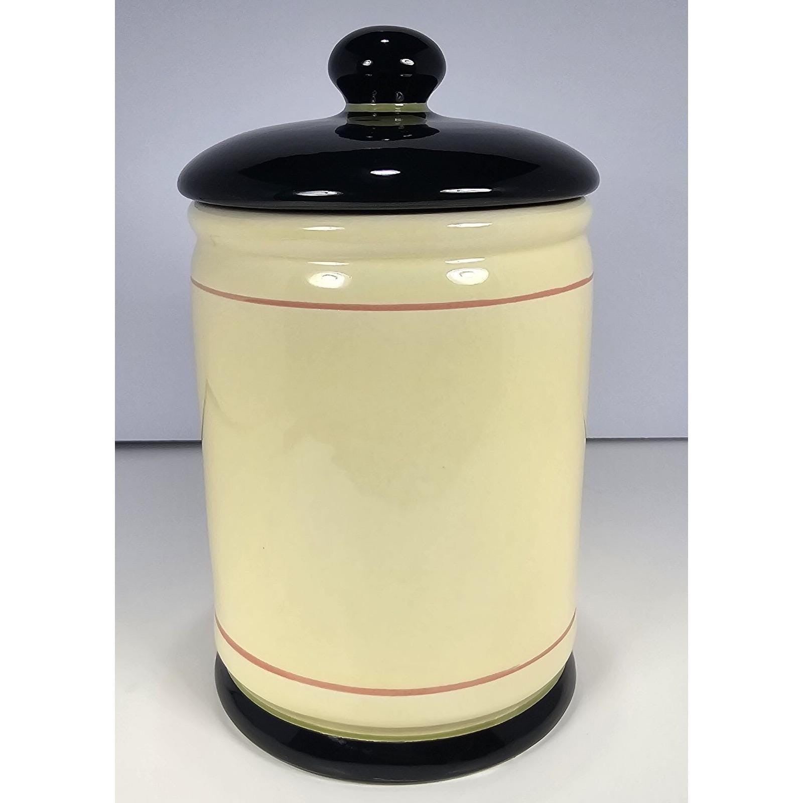 Oggi Chateau du Raisin Noir Canister Lid 6.5x5 Kitchen