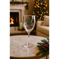Vintage Tienshan Holiday Hostess Christmas Tree Wine Glass 7.25"