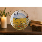 Vintage Franklin Porcelain Plate Wheatfields in August Peter Barrett 1979