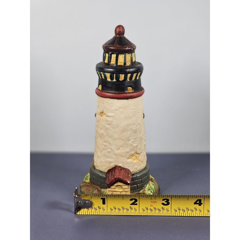 KS Collection Lighthouse Figurine Blue Brick Base Coastal Decor