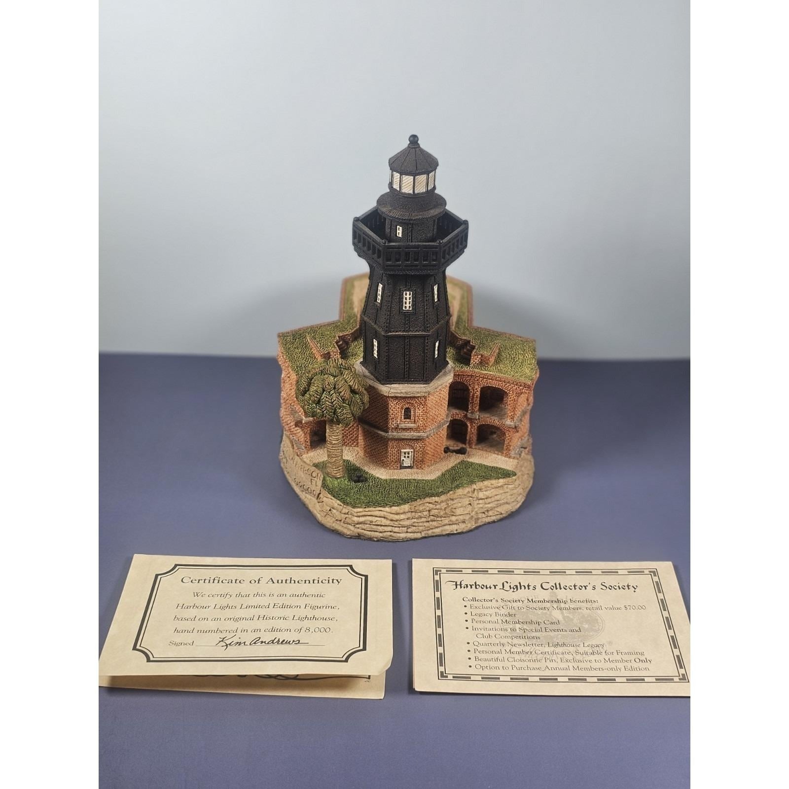 Younger Associates Fort Jefferson Lighthouse Figurine COA 2000