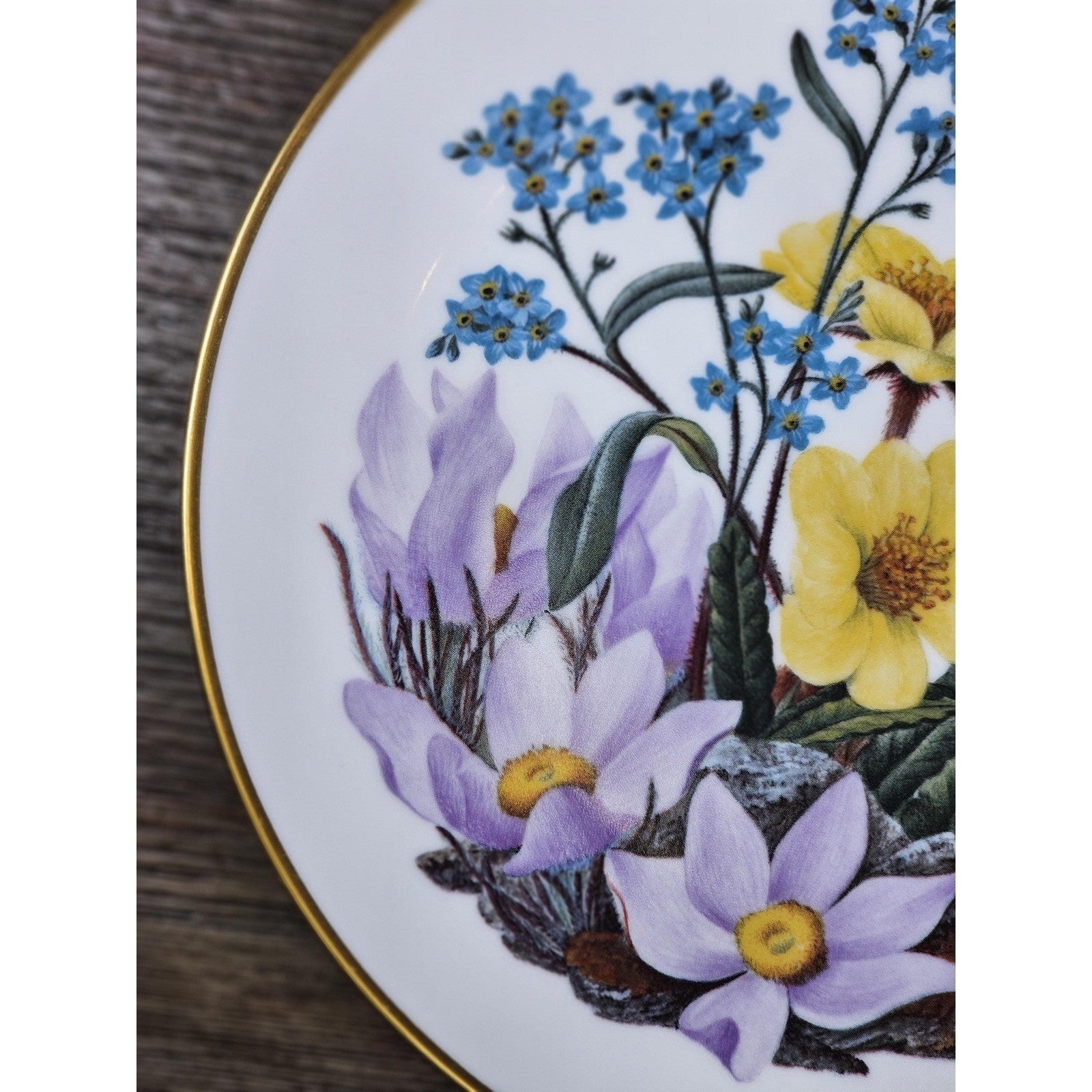 1978 Alaskan Wildflowers Plate Franklin Porcelain Sierra Club