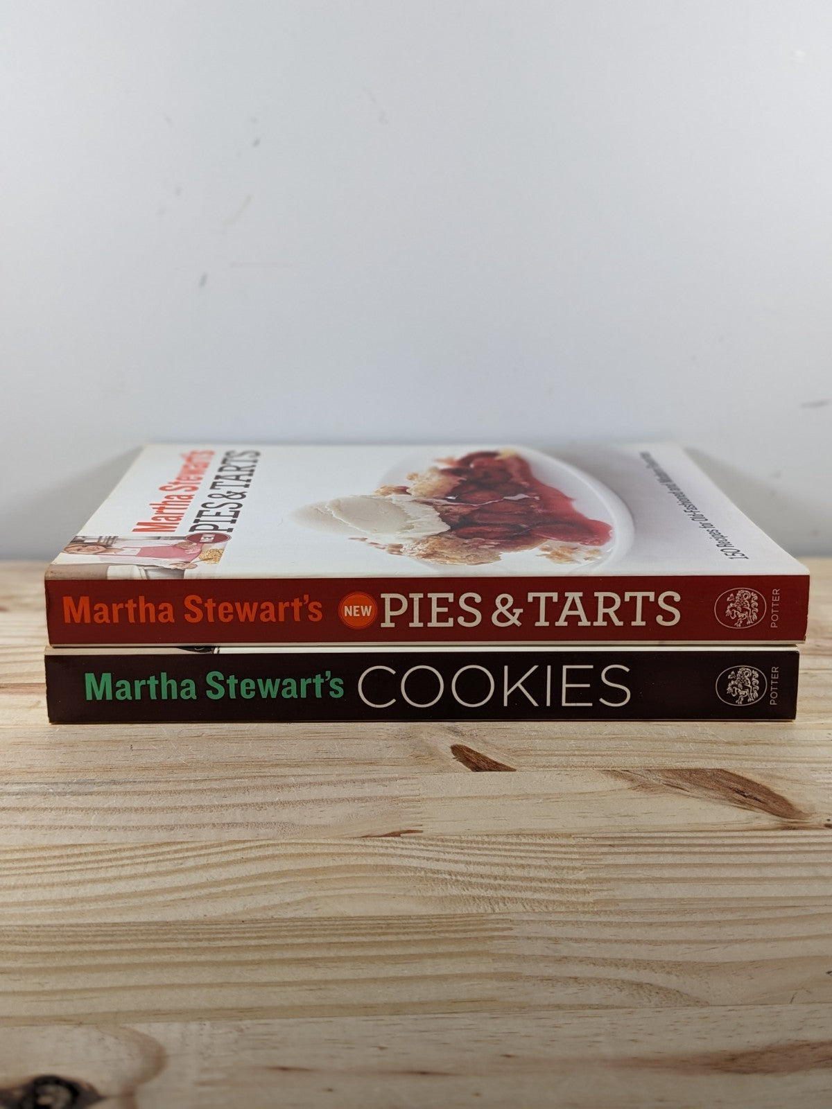 Martha Stewart Cookbooks Lot of 2 – Cookies & Pies & Tarts