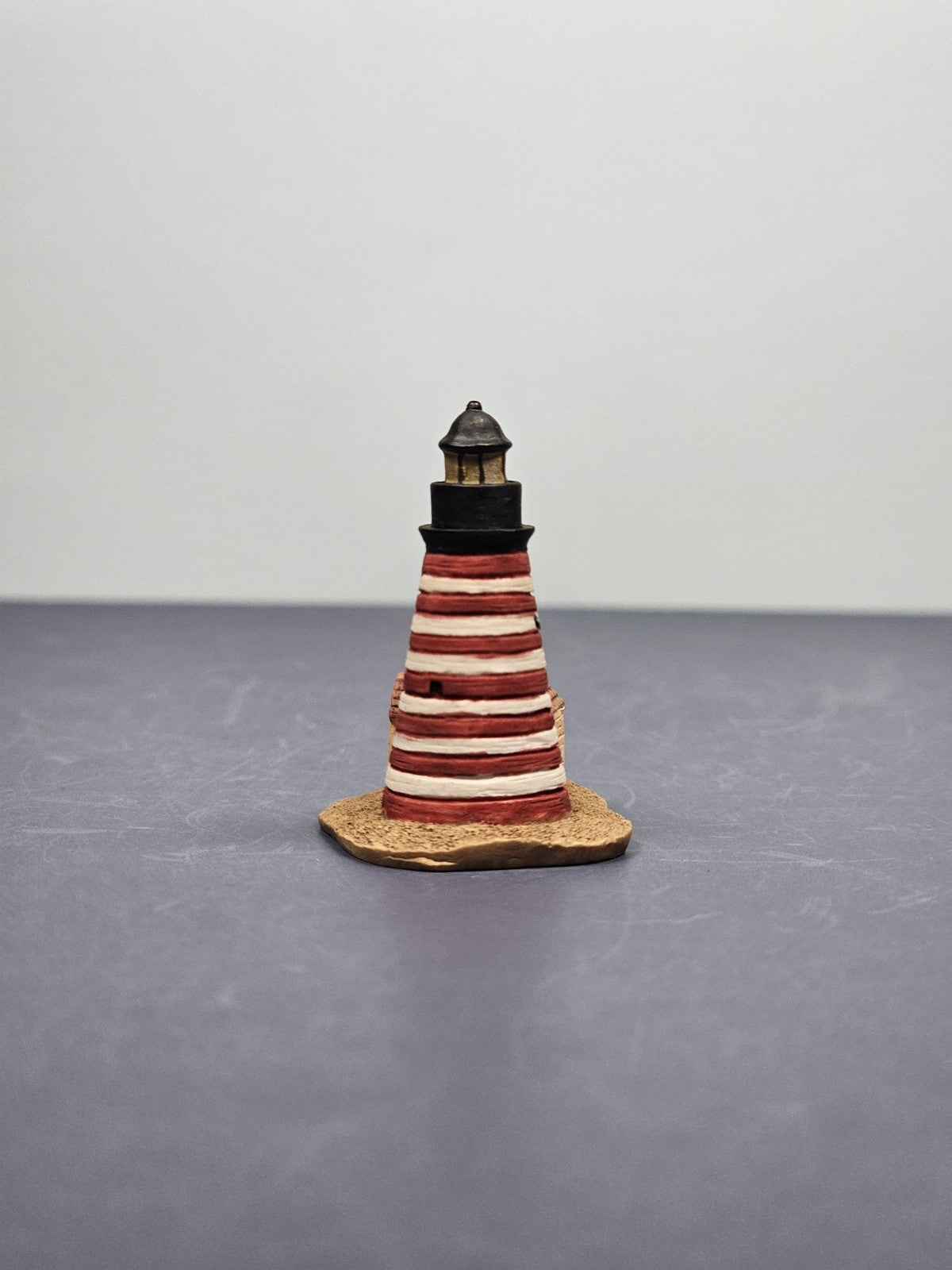 Lenox Miniature Lighthouse Thimble Figurine West Quoddy Head Lighthouse ME