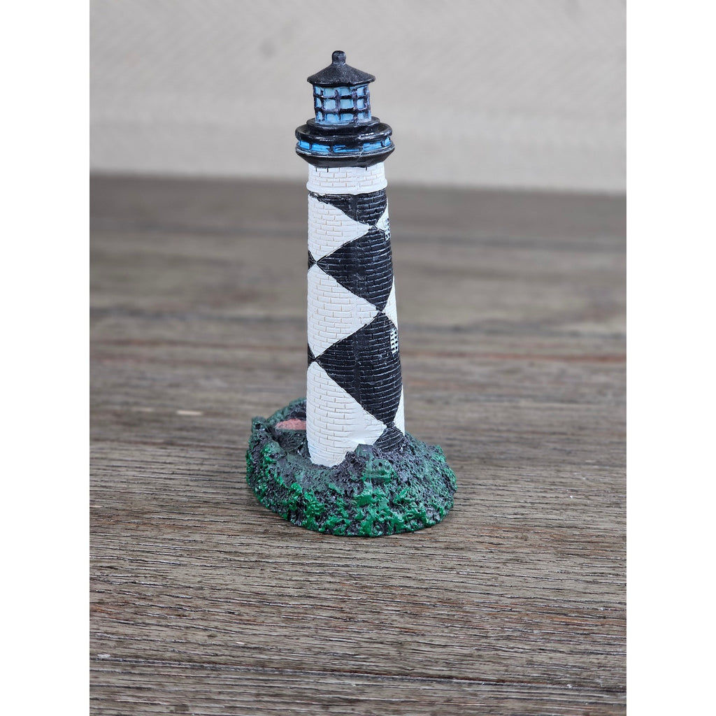 Cape Lookout NC Lighthouse Mini Figurine Resin Coastal Decor