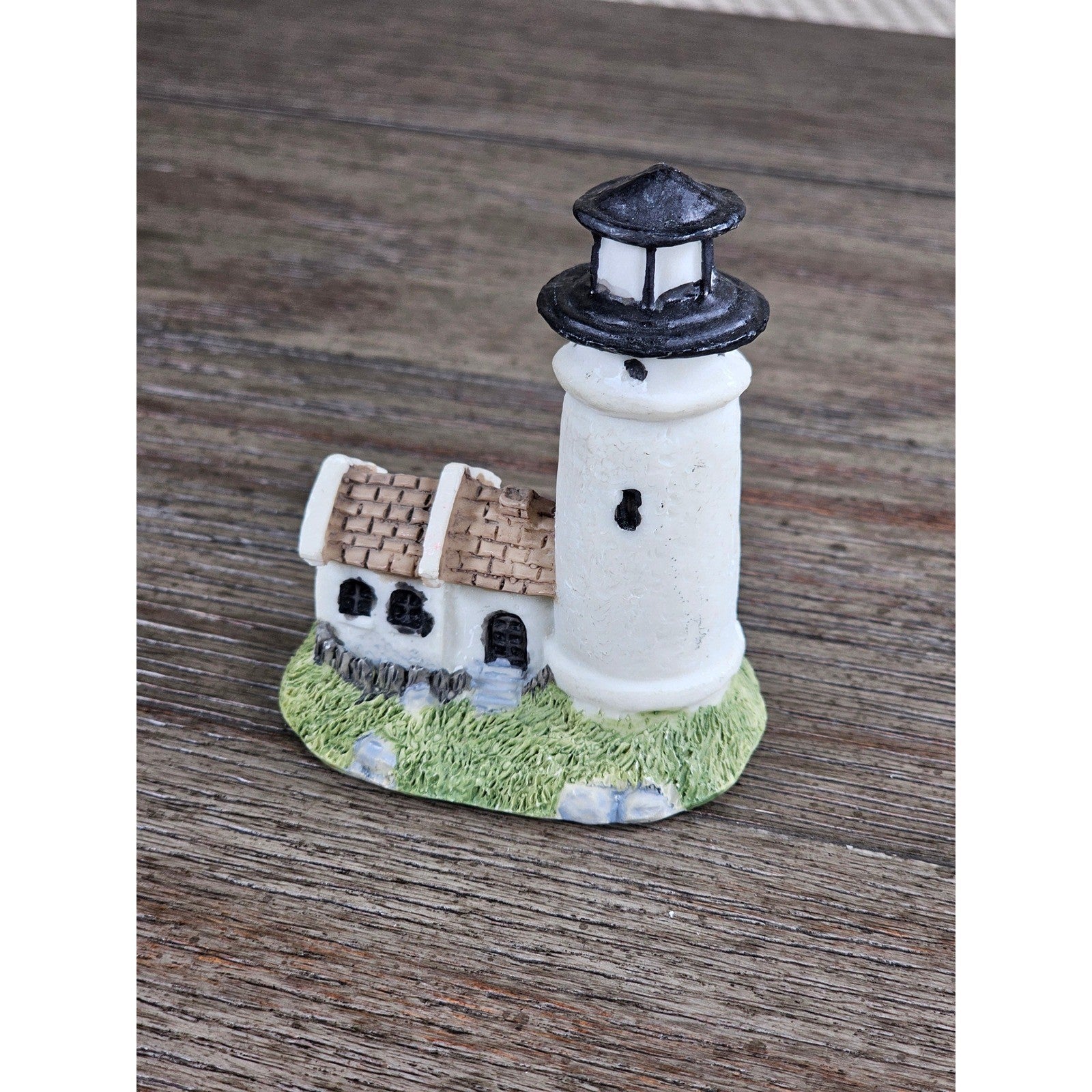 Mini Nautical Lighthouse Figurine Coastal Resin 3 Inch Decor