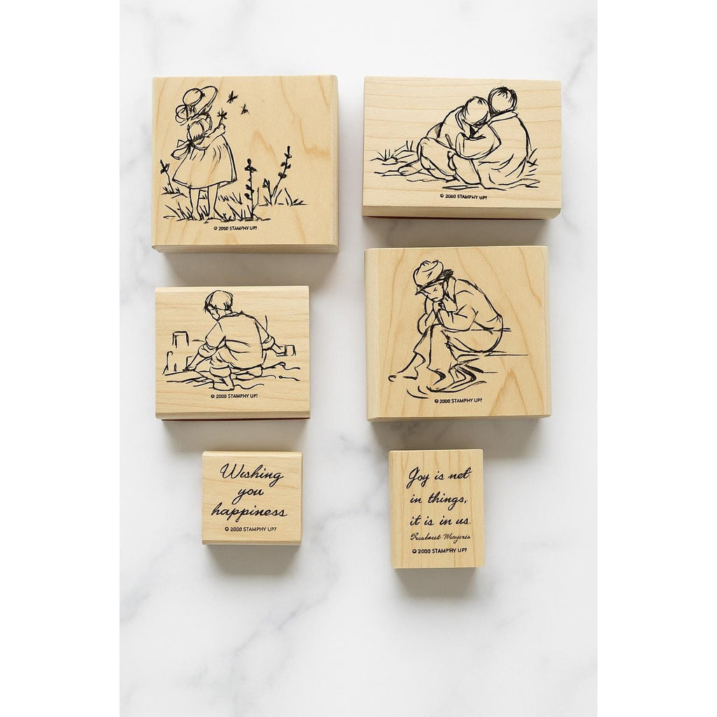 Stampin Up Summer By The Sea Stamp Set 2004 Retired Set of 6