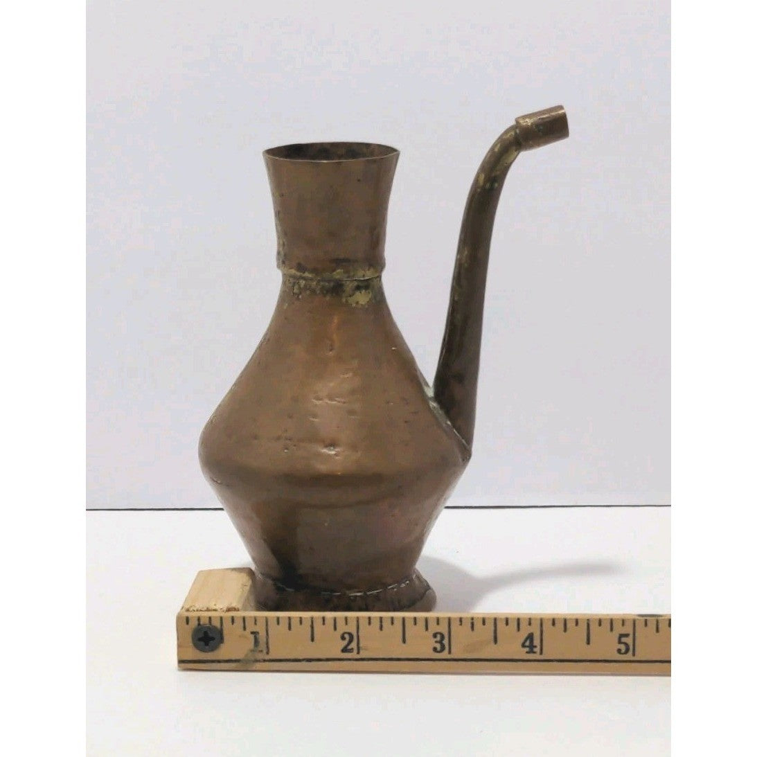 Vintage Small Copper Watering Can 6 5/8" Rustic Garden Decor