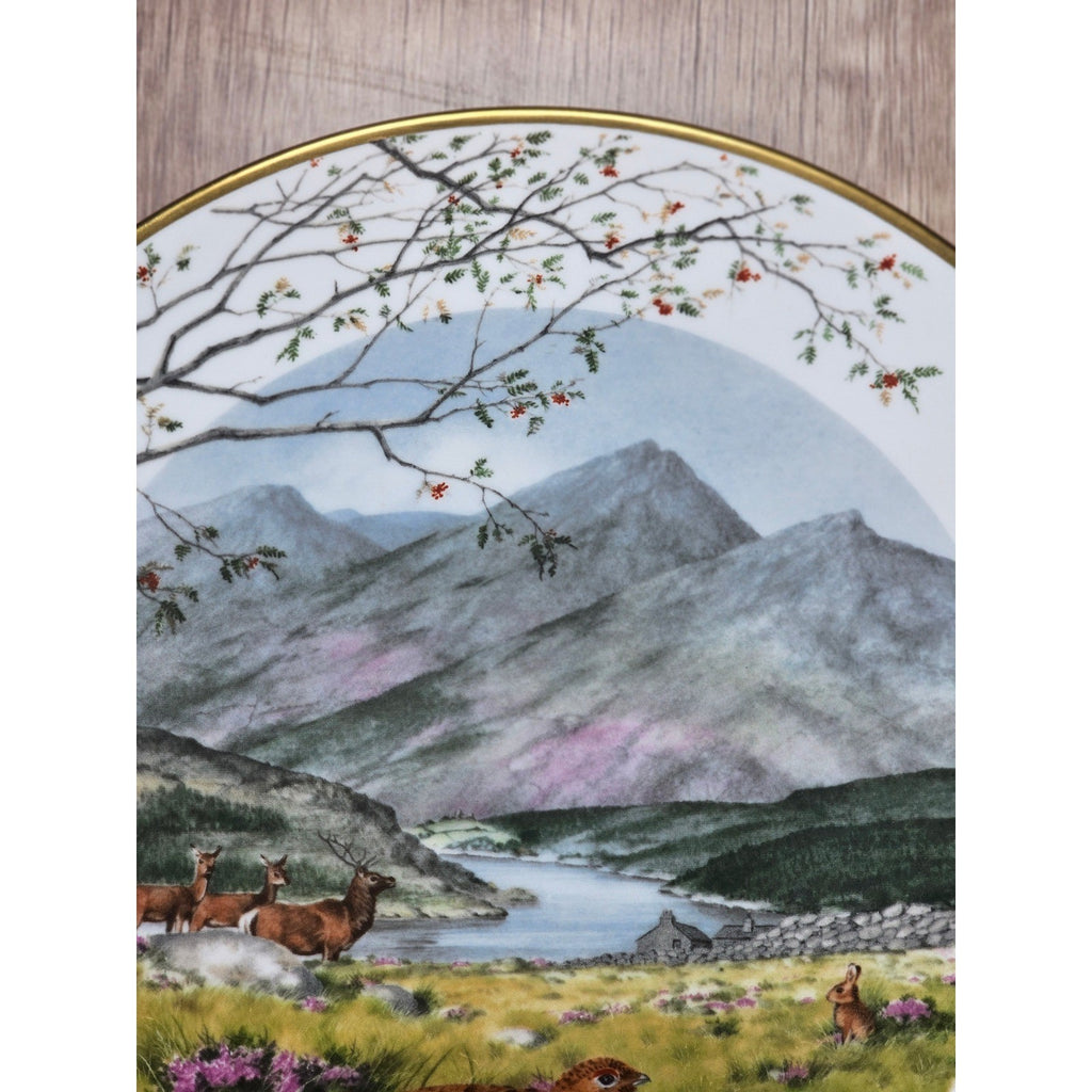 Franklin Porcelain September on the Moors Plate by Peter Barrett 9"