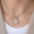 Vintage Saint Thomas Aquinas Sterling Silver Medal Pendant
