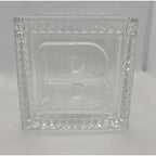 Vintage Mikasa Crystal Baby Keepsake Box BABY Glass Memory Box