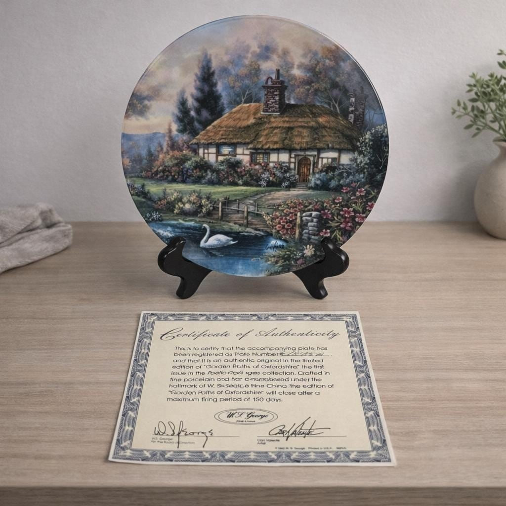 WJ George Garden Paths Oxfordshire Plate English Cottage Plate
