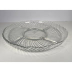 Crystal Clear Studios Ashford Glass Platter 11.25 Inch