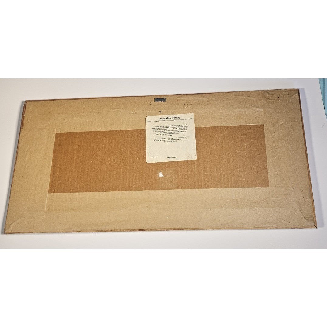 Signed Coastal Shorebirds Artwork With Lighthouse Framed Nautical Wall Art