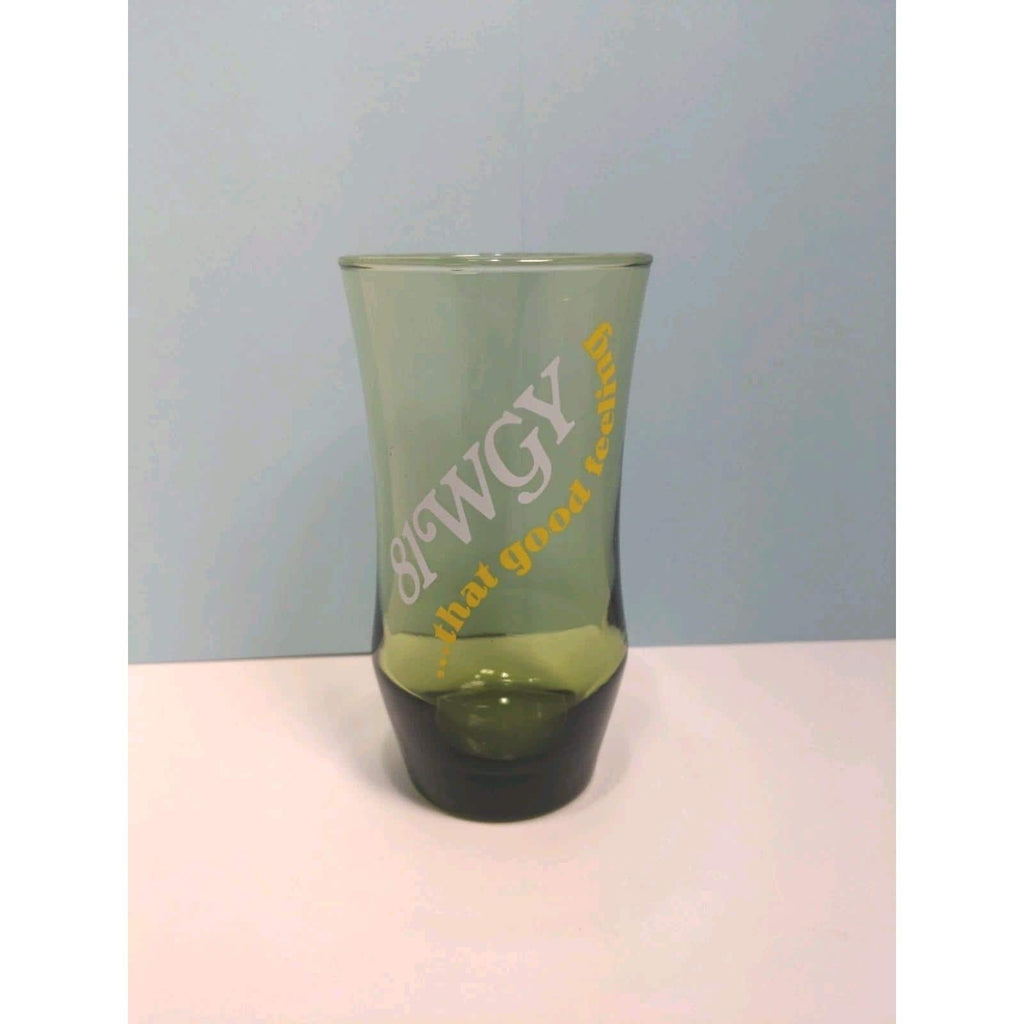 Libbey Green Glass 81WGY That Good Feeling Vintage Tumbler 5.5