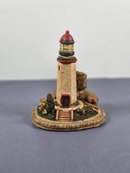 Vintage Ks Collection Lighthouse Figurine 1990s Hand-Painted Keepsake