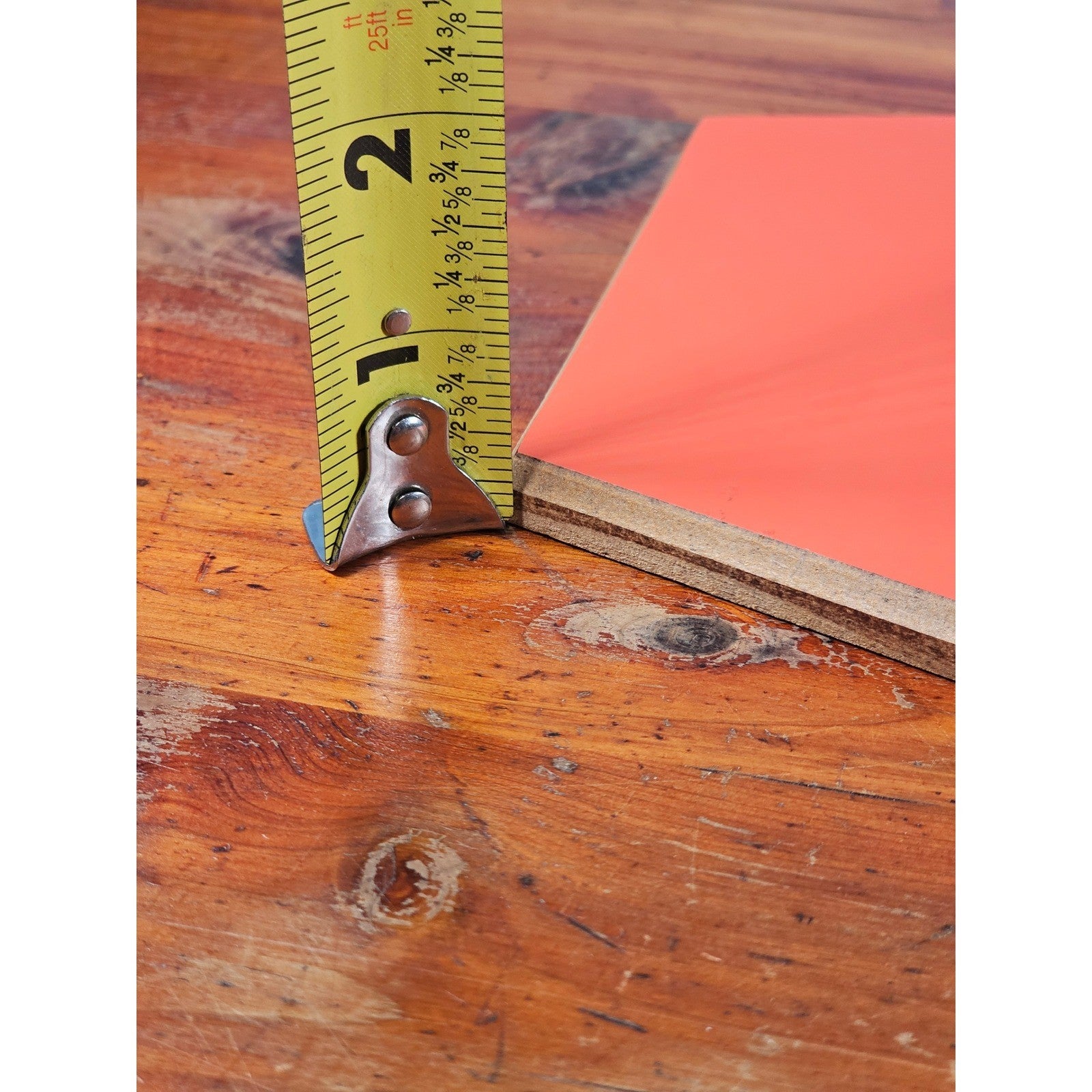 Vintage Renault 1899 Automobile Wall Plaque Red Orange Car Decor 11.5x5