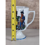 Vintage Fred Roberts Colonial Soldiers Mug Revolutionary War Footed Cup