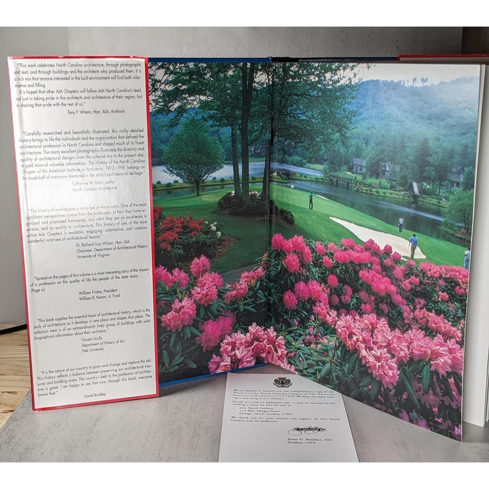 NC AIA Architectural History Book Signed Leslie Boney 1999