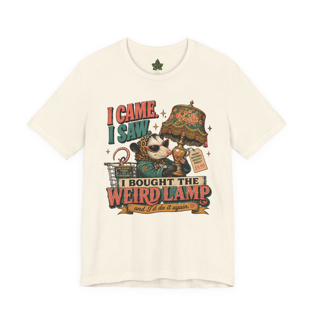 Weird Lamp Possum Shirt, Antique Mall Thrifting Tee