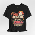No Thoughts Just Vibes Ghost Shirt, Funny Retro Neon Tee
