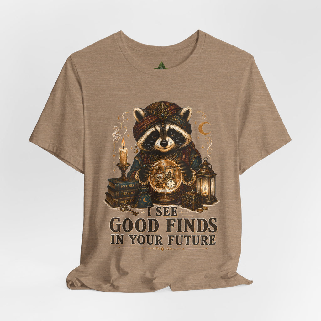 Good Finds Raccoon Graphic Tee, Vintage Thrift Lover Shirt