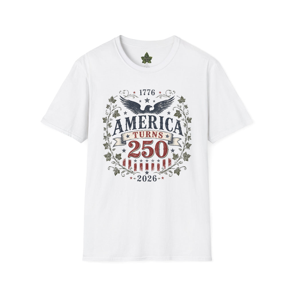 America Turns 250 Shirt 1776 2026 Patriotic Eagle 4th July Tee